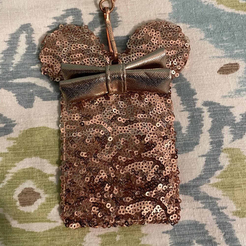 Disney Parks Loungefly Lanyard Rose Gold